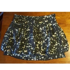 GAP Y2K Mini Skirt Layered Bubble Black Green  Size 0 NEW